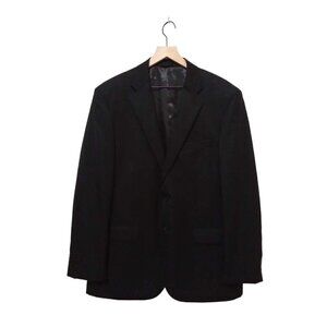 CIANNI Cellini Black Single Breasted Wool Charles Blazer Sz 44L